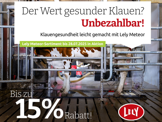 Bewerbung der Meteor Verkaufsaktion.